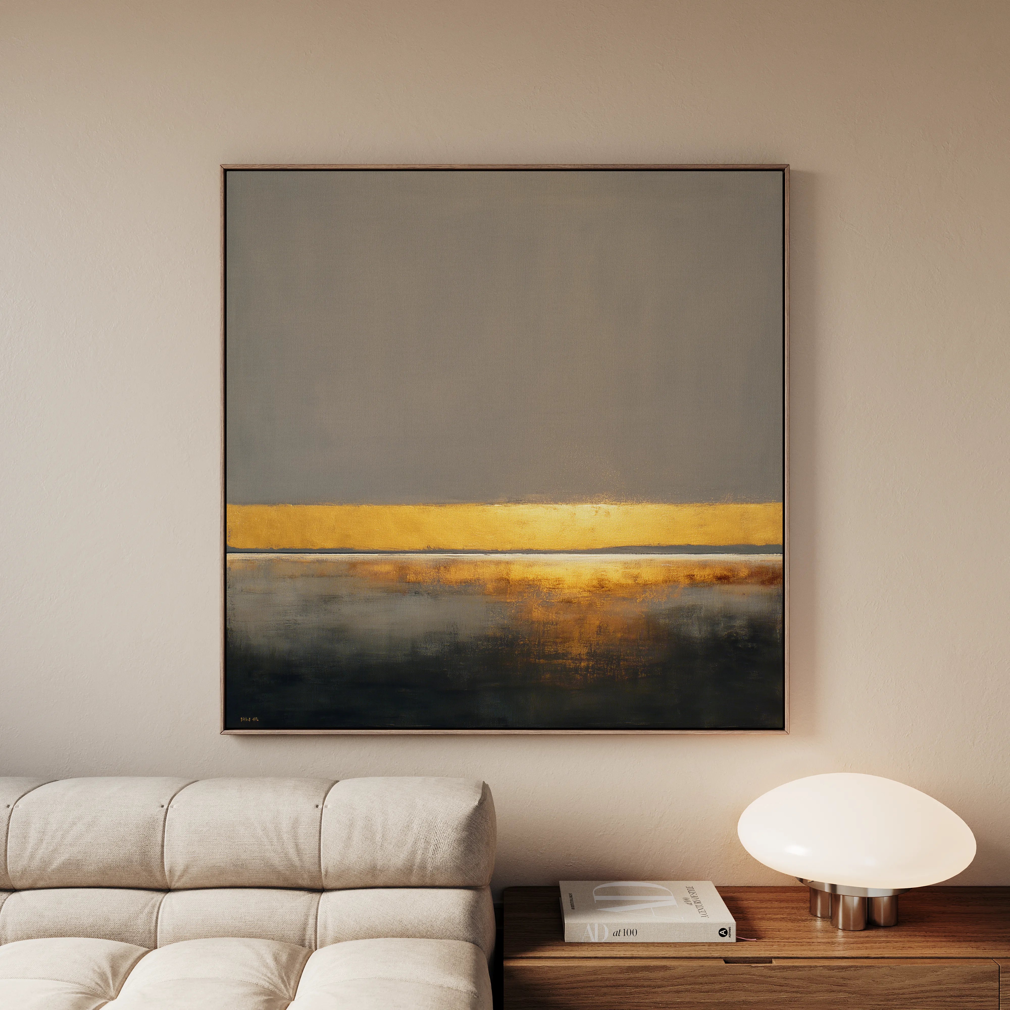 Abstract 917 Canvas Art 60 x 60 cm / Black