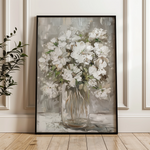 Floral 917 Canvas Art 60 x 40 cm / Black