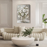 Floral 917 Canvas Art 60 x 40 cm / Black