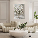 Floral 917 Canvas Art 60 x 40 cm / Black