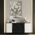 Floral 917 Canvas Art 60 x 40 cm / Black