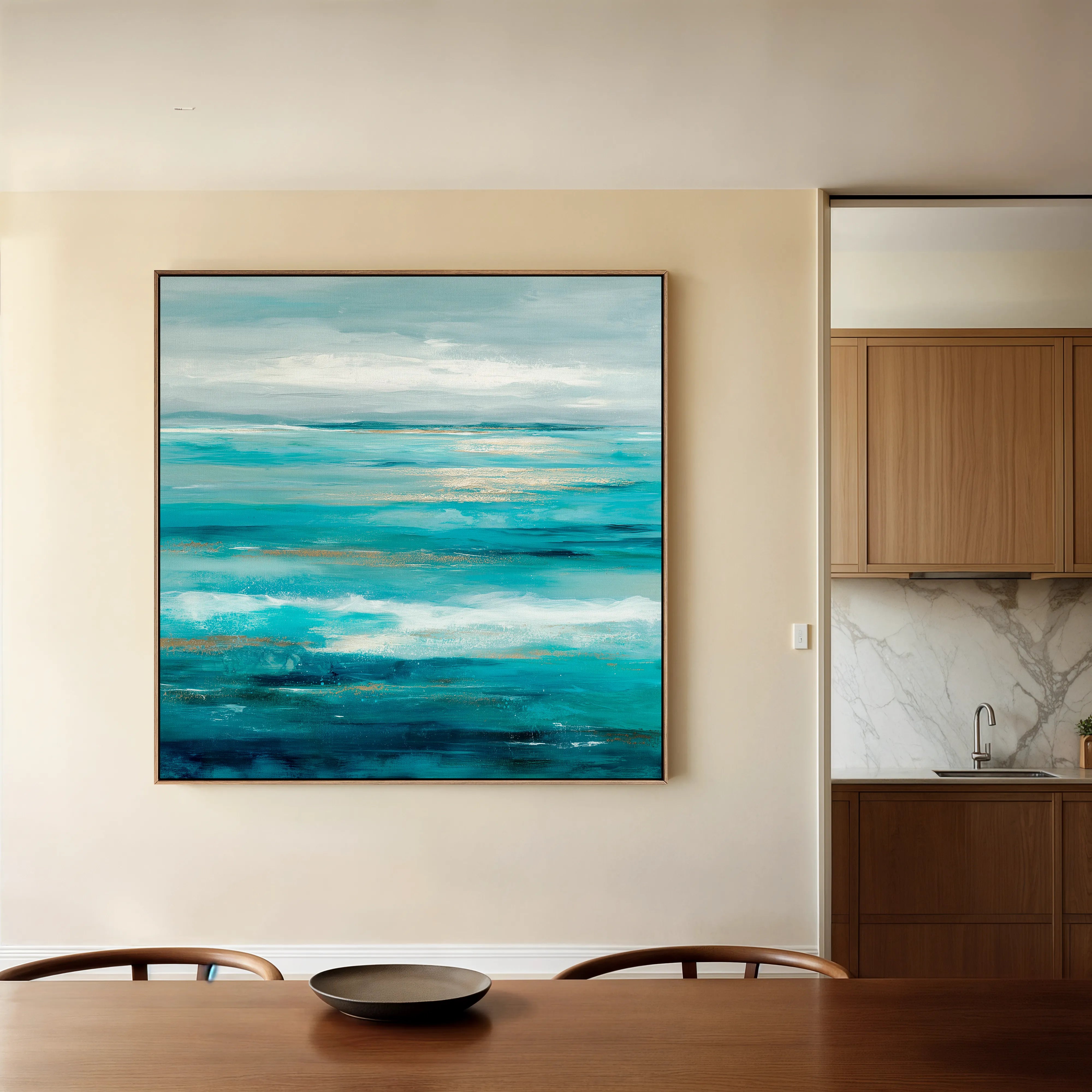 Abstract 918 Canvas Art 60 x 60 cm / Black