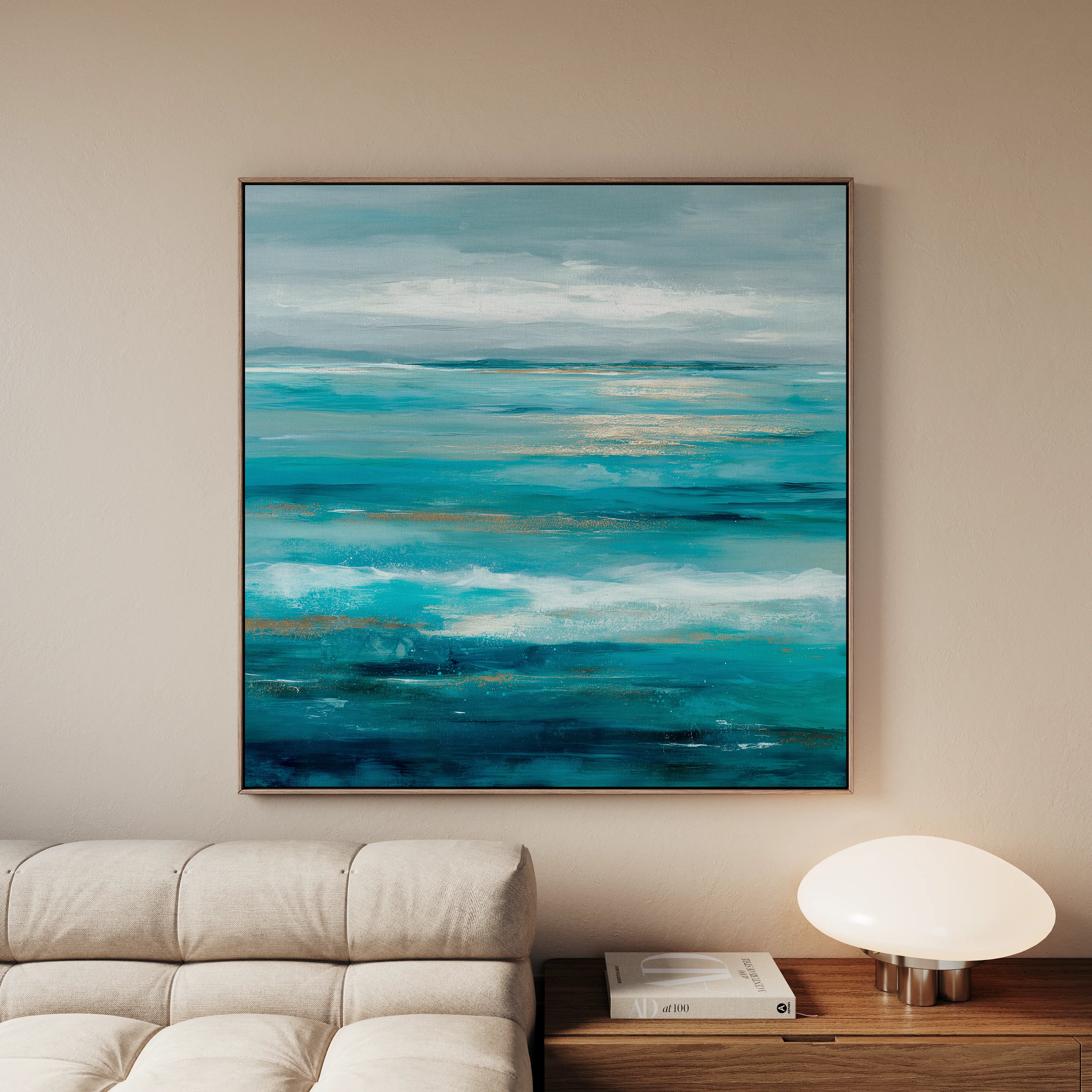 Abstract 918 Canvas Art 60 x 60 cm / Black