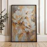 Floral 918 Canvas Art 60 x 40 cm / Black