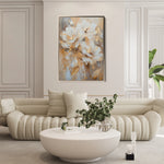 Floral 918 Canvas Art 60 x 40 cm / Black