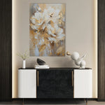 Floral 918 Canvas Art 60 x 40 cm / Black