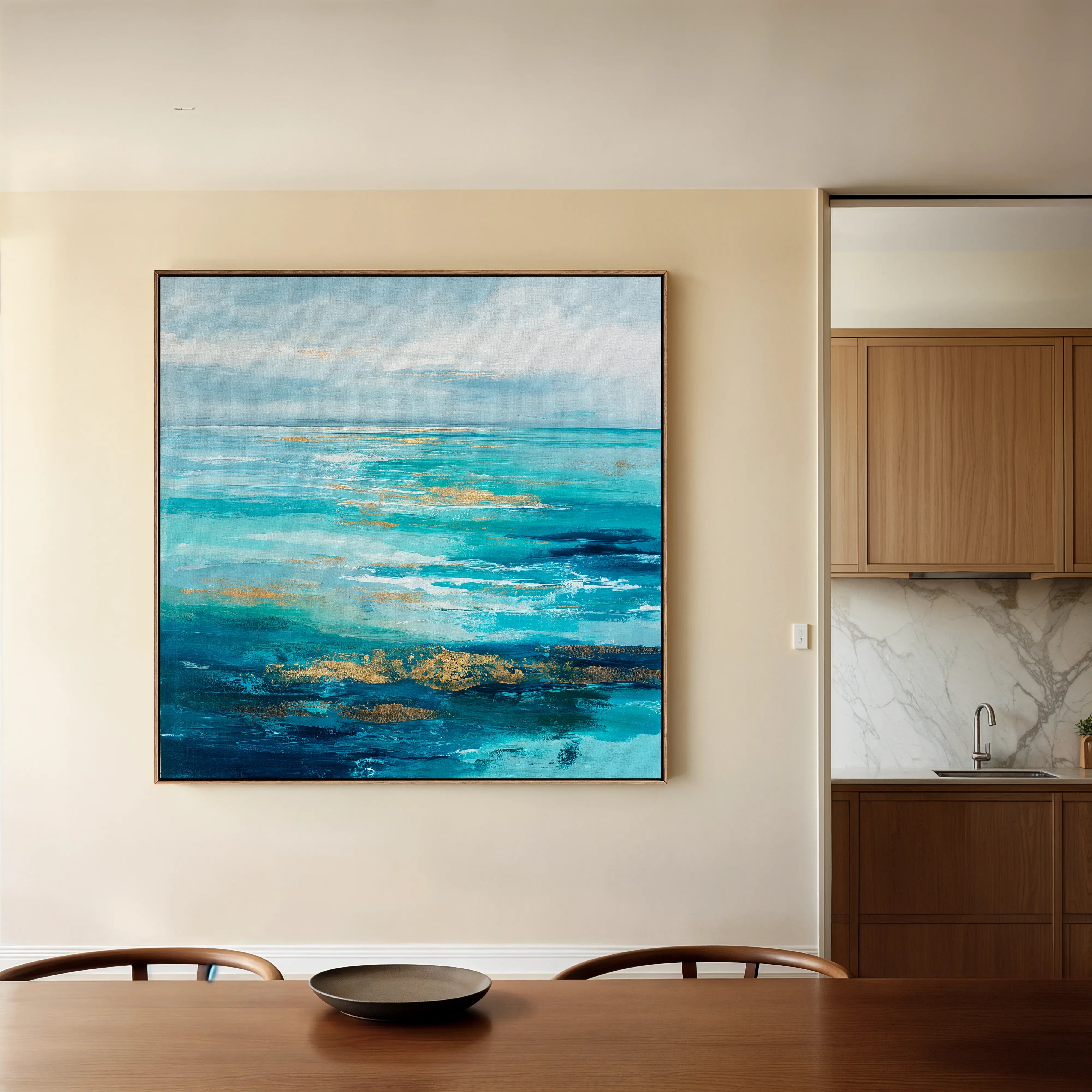 Abstract 919 Canvas Art 60 x 60 cm / Black