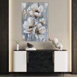 Floral 919 Canvas Art 60 x 40 cm / Black