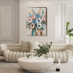 Floral 920 Canvas Art 60 x 40 cm / Black