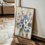 Floral 920 Canvas Art 60 x 40 cm / Black