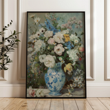 Floral 921 Canvas Art 60 x 40 cm / Black