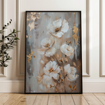 Floral 922 Canvas Art 60 x 40 cm / Black