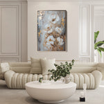 Floral 922 Canvas Art 60 x 40 cm / Black
