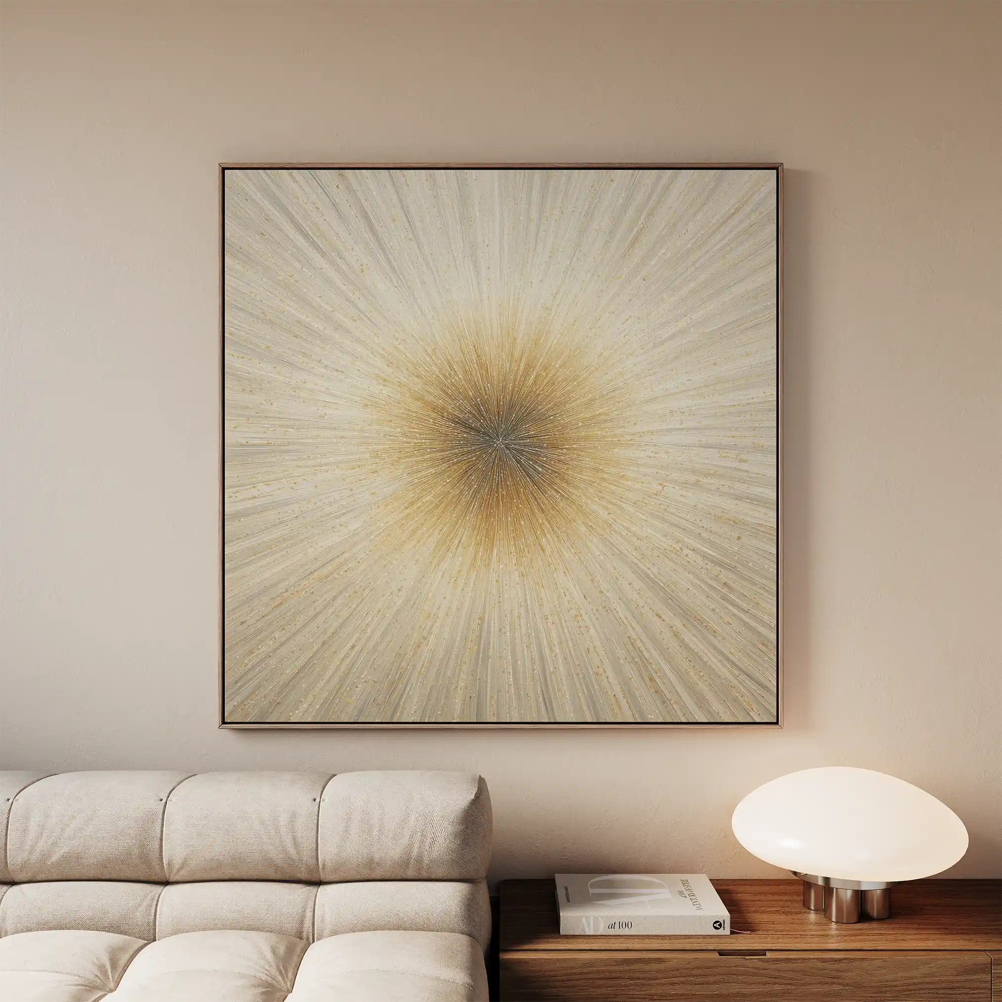 Abstract 923 Canvas Art 60 x 60 cm / Black