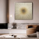 Abstract 923 Canvas Art 60 x 60 cm / Black