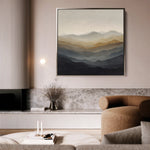 Abstract 924 Canvas Art 60 x 60 cm / Black