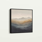Abstract 924 Canvas Art 60 x 60 cm / Black