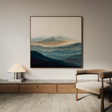 Abstract 925 Canvas Art 60 x 60 cm / Black