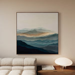 Abstract 925 Canvas Art 60 x 60 cm / Black