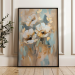 Floral 926 Canvas Art 60 x 40 cm / Black