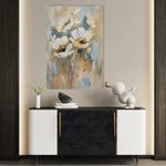 Floral 926 Canvas Art 60 x 40 cm / Black