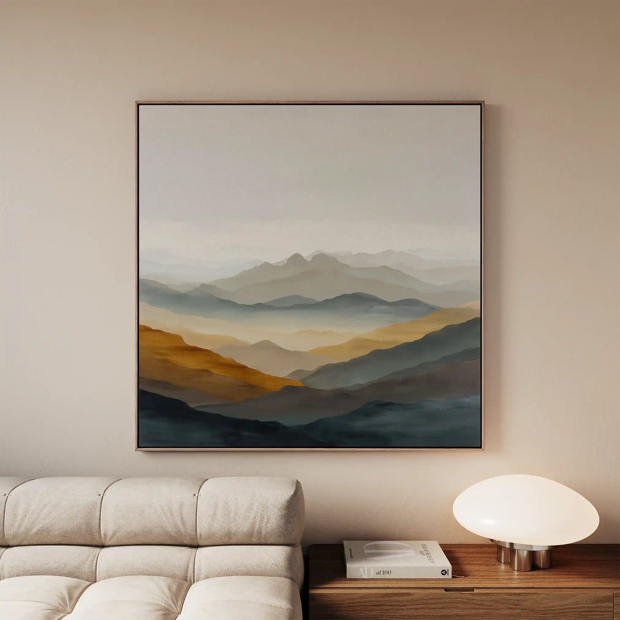 Abstract 927 Canvas Art 60 x 60 cm / Black