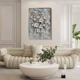 Floral 927 Canvas Art 60 x 40 cm / Black