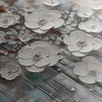 Floral 927 Canvas Art 60 x 40 cm / Black