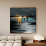 Abstract 929 Canvas Art 60 x 60 cm / Black
