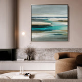 Abstract 930 Canvas Art 60 x 60 cm / Black