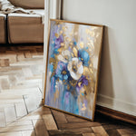 Floral 931 Canvas Art 60 x 40 cm / Black