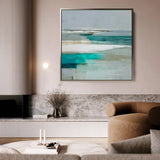 Abstract 932 Canvas Art 60 x 60 cm / Black