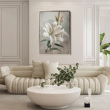 Floral 932 Canvas Art 60 x 40 cm / Black