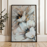 Floral 933 Canvas Art 60 x 40 cm / Black