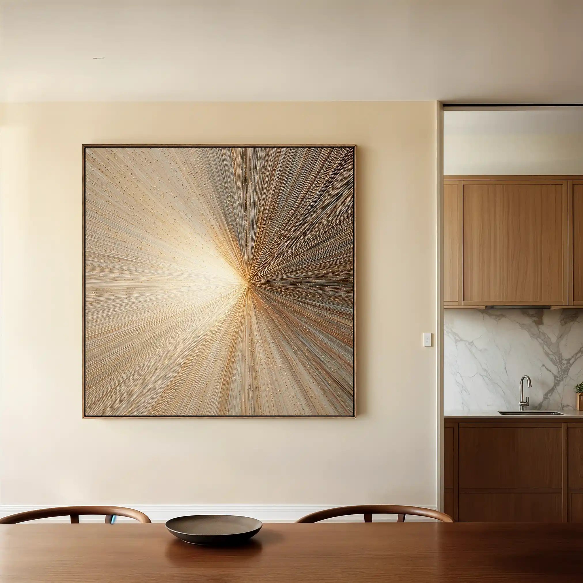 Abstract 934 Canvas Art 60 x 60 cm / Black