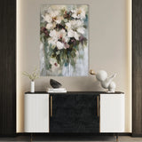 Floral 934 Canvas Art 60 x 40 cm / Black