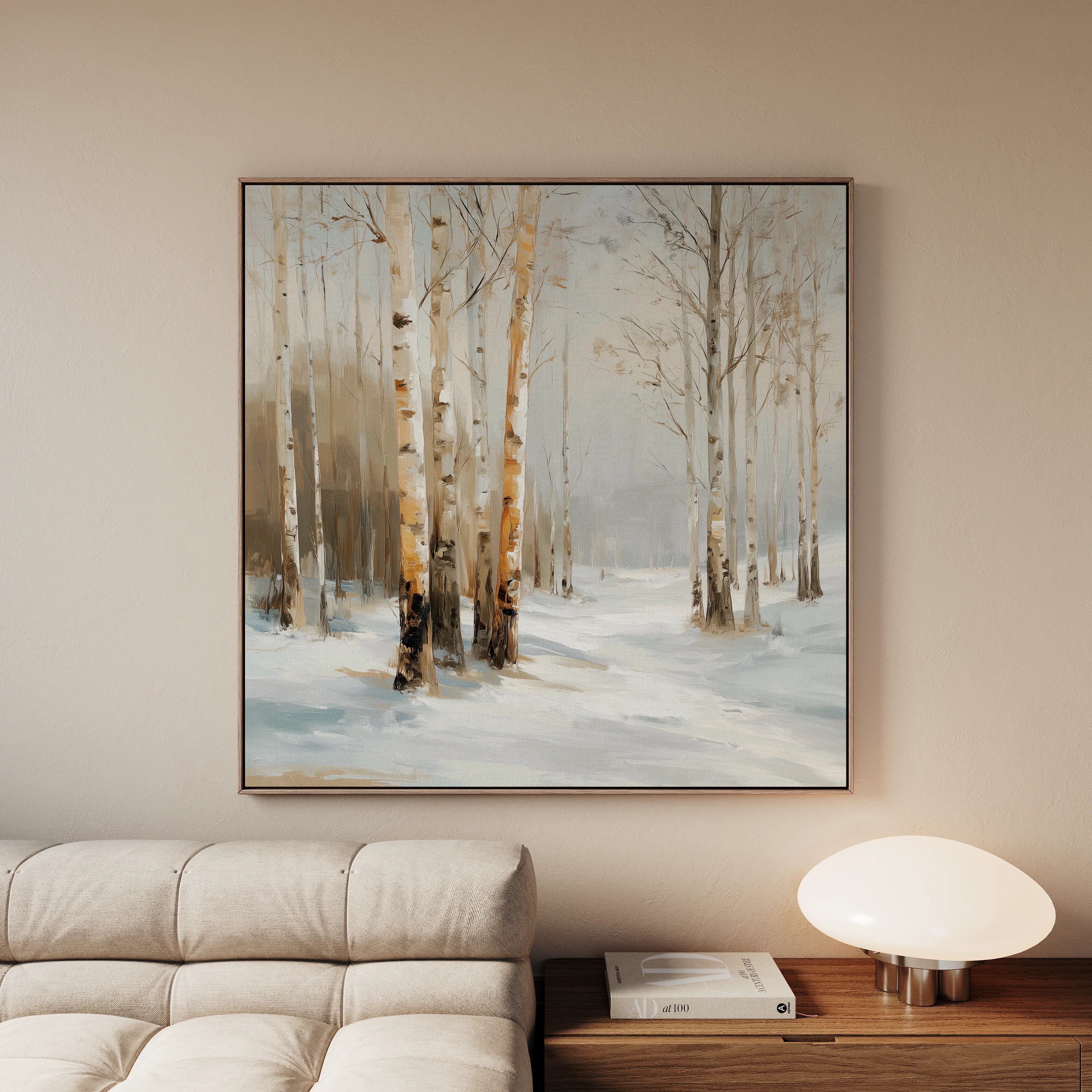 Abstract 935 Canvas Art 60 x 60 cm / Black