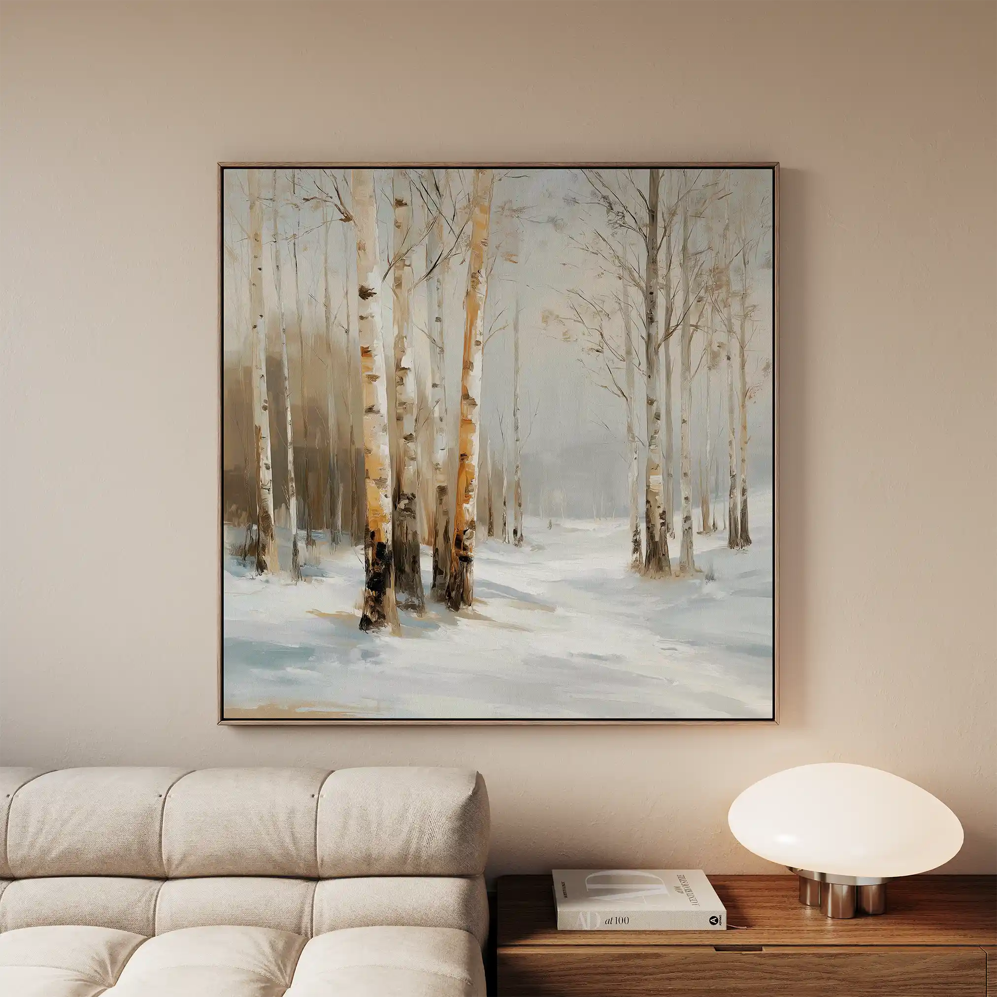 Abstract 935 Canvas Art 60 x 60 cm / Black