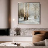 Abstract 935 Canvas Art 60 x 60 cm / Black
