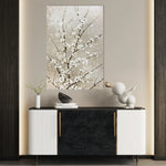 Floral 935 Canvas Art 60 x 40 cm / Black