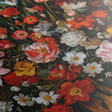 Floral 936 Canvas Art 60 x 40 cm / Black