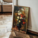Floral 937 Canvas Art 60 x 40 cm / Black