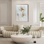 Floral 938 Canvas Art 60 x 40 cm / Black