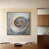 Abstract 939 Canvas Art 60 x 60 cm / Black