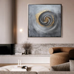 Abstract 939 Canvas Art 60 x 60 cm / Black