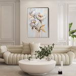 Floral 939 Canvas Art 60 x 40 cm / Black