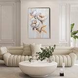Floral 939 Canvas Art 60 x 40 cm / Black