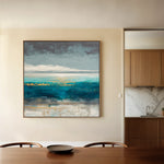 Abstract 940 Canvas Art 60 x 60 cm / Black