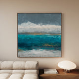 Abstract 941 Canvas Art 60 x 60 cm / Black