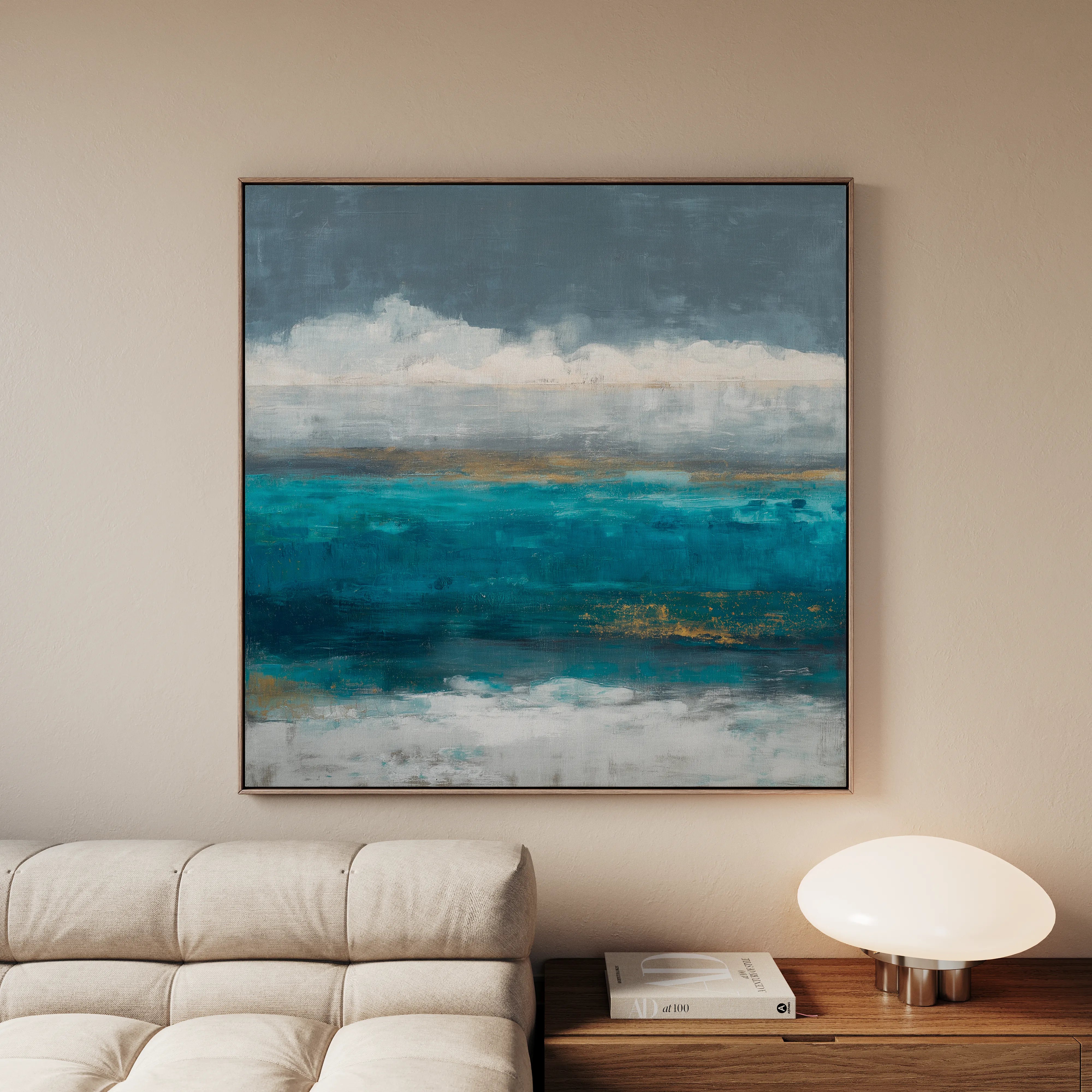 Abstract 941 Canvas Art 60 x 60 cm / Black